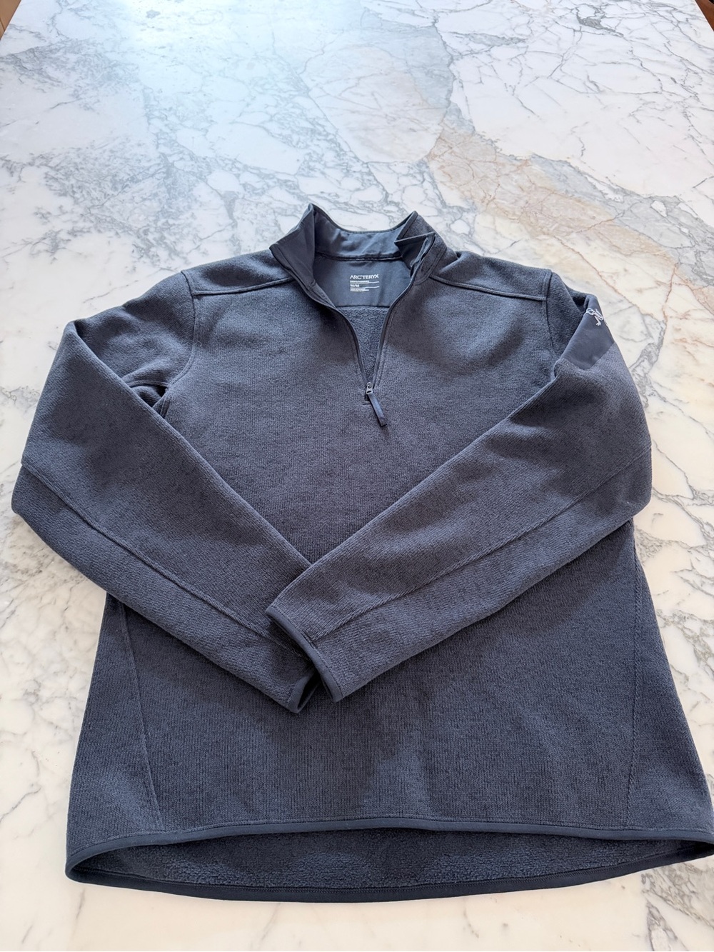 Arc'teryx Men's Quarter-Zip Fleece Sweater - Dark Gray